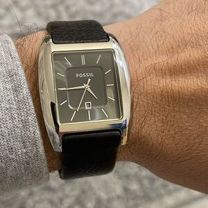 FOSSIL Arkitekt Quartz FS-4510 Leather & Stainless Steel 5-Atm Men's Watch